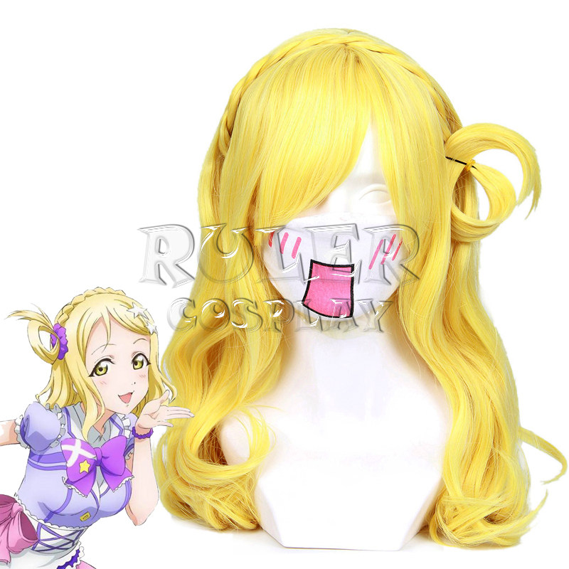 Master Zine Love Live Sunshine Little Original Bow Mix Golden Cosplay Wig 348P