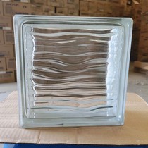 New products listed 1908 curve grain wide crystal pattern square glass brick light transparent curtain wall living room partition wall