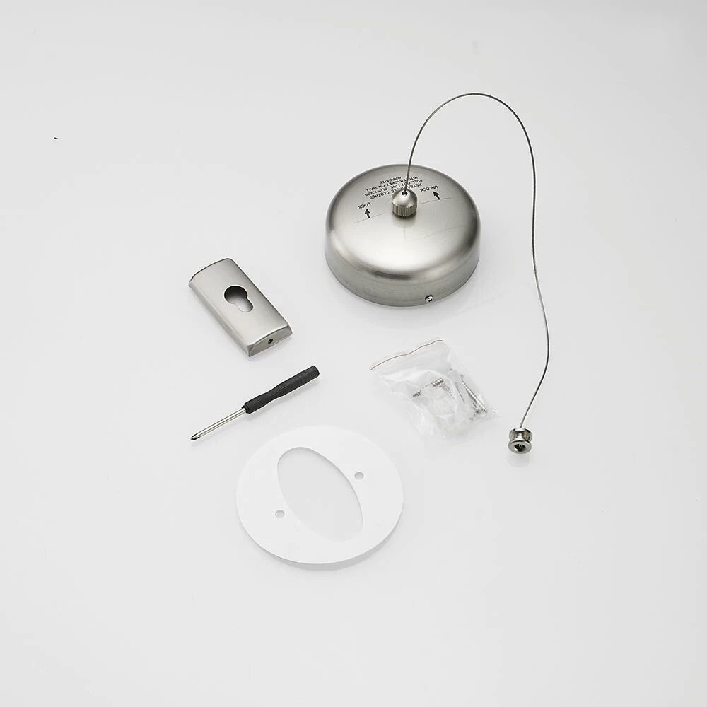 Invisible drying rack, white steel wire, clothesline