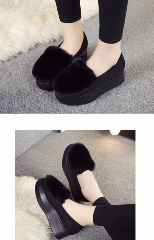 Giày tuyết nữ 2018 mới đôi giày cotton nữ mùa đông cộng với nhung thấp giúp giày ống ngắn nữ ấm áp không trơn trượt giày nữ sinh viên