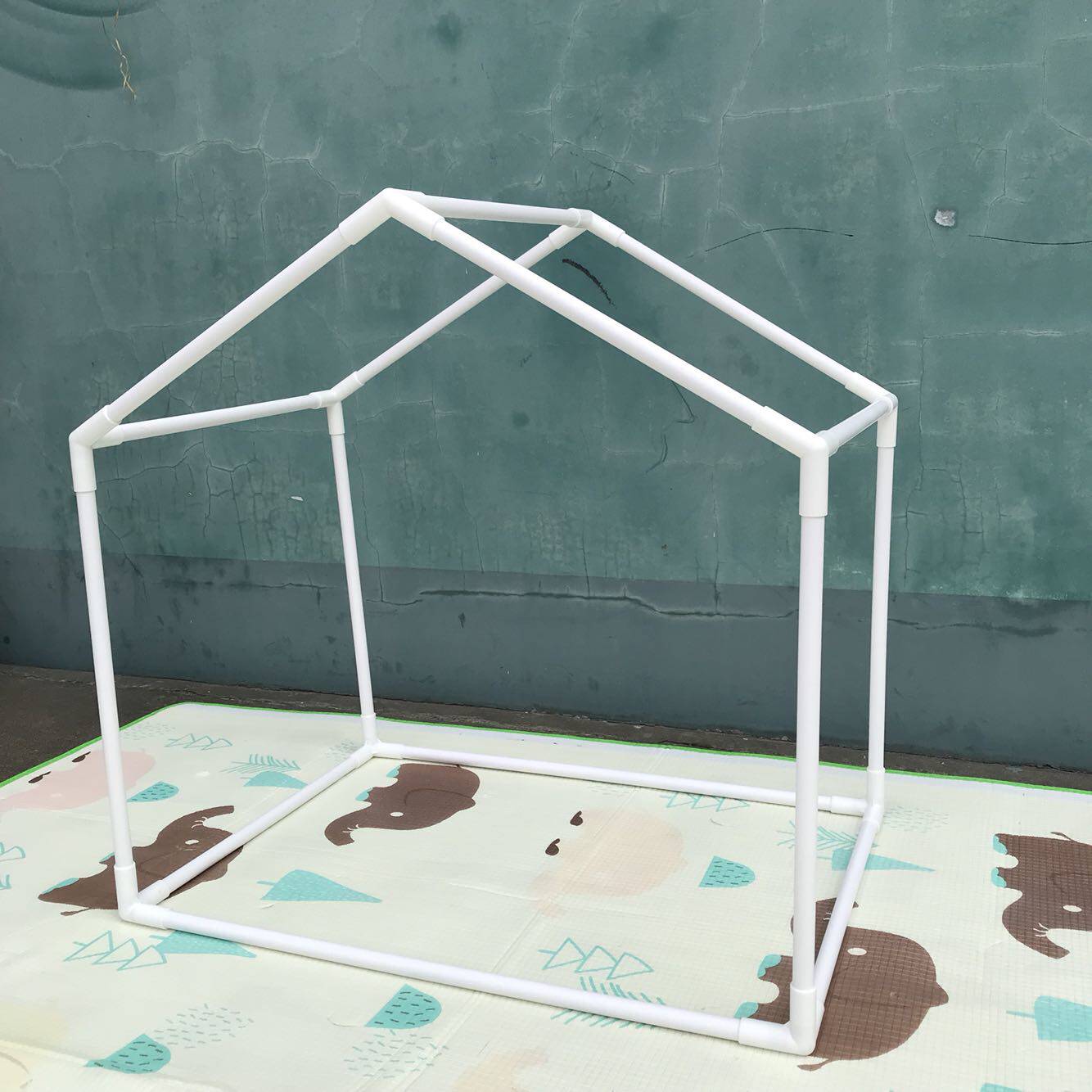 PVC Plastic Environmentally Friendly Diy Artisanal Children Room Tent Game House Sub-Bed Bracket Pet House Dog House Custom 19mm 