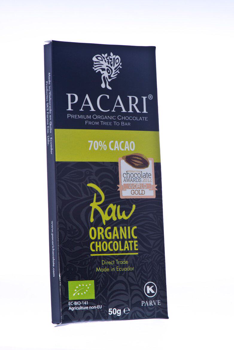 Pacari Ecuadorean Organic Chocolate Raw 70% 1 76-O