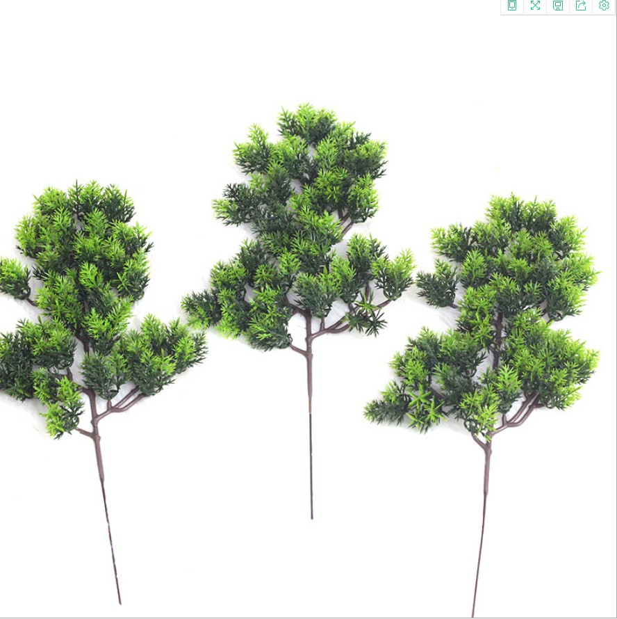Simulation Pine Needles Cliff Palate Branches Foliage Beauty Pine Cypress Leaves Green Plant Potted Plastic Fake Props Decorate To Greet Pines