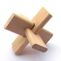 木 大 Toys Đồ chơi giáo dục cổ điển Kong Mingsuo Wood Luban Khóa Người lớn Câu đố Thông minh Tee đồ chơi mầm non