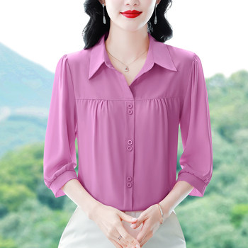 ເສື້ອ chiffon stylish ຂອງແມ່ຍິງ, ຄົນອັບເດດ: ສາມຈຸດ, ແບບ summer ໃຫມ່