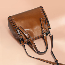 Bag women 2022 new fashion all-match handbag Korean version messenger bag womens leather shoulder bag leather womens trendy bag