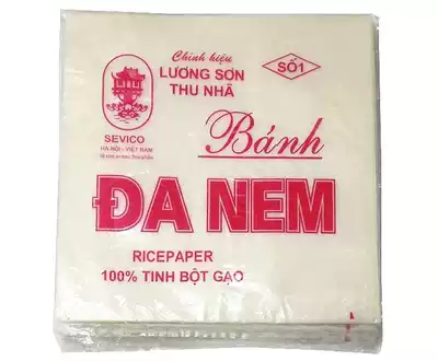 (5 package) DA NEM spring roll rice paper Vietnamese thin rice crust pancake skin fried spring roll Crystal roll