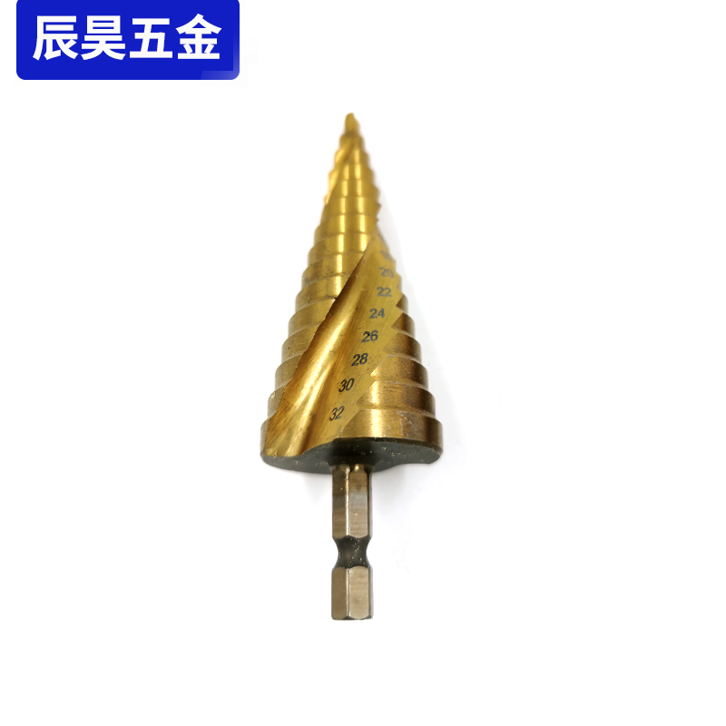 Multifunctional pagoda drill drill German metal drilling steel stainless steel cone universal stepped reaming
