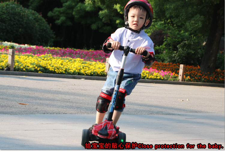 thanh lý xe thăng bằng Chuyên nghiệp trượt patin thiết bị bảo vệ trẻ em mũ bảo hiểm thiết lập xe đạp ván trượt con lăn giày trượt patin xe cân bằng đầu gối mũ bảo hiểm an toàn - Smart Scooter xe thăng bằng world baby