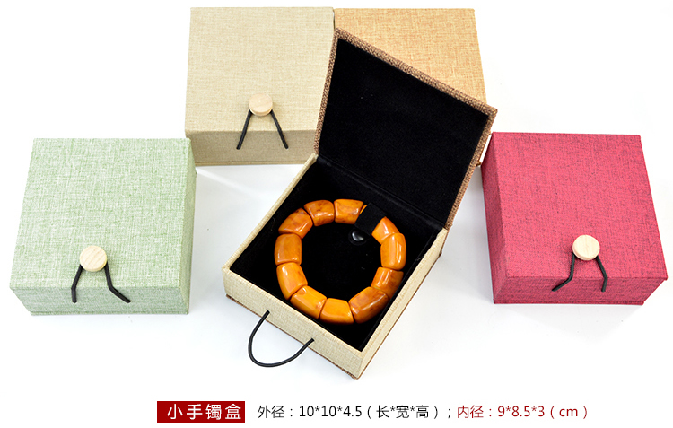 Trang sức hộp vòng tay wenwan vòng tay vòng tay vòng tay thổ cẩm hộp mặt dây chuyền trang sức vòng hạt hộp hộp bán buôn - Vòng đeo tay Cuff vòng vàng 18k