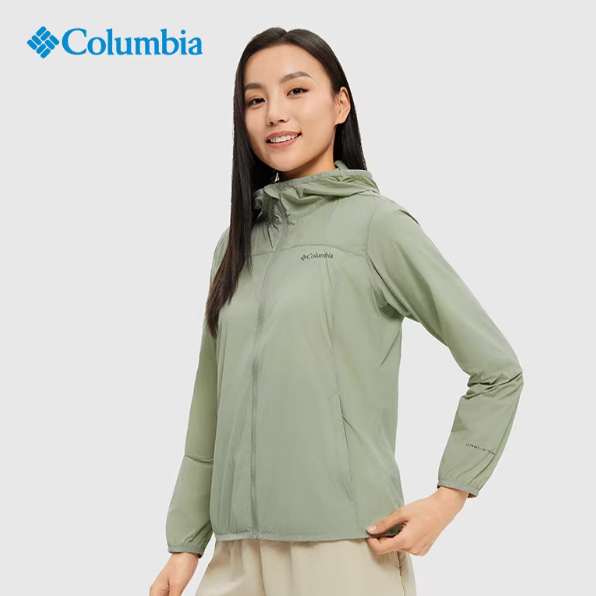 2025 Spring/Summer Columbia Outdoor Women's Upf50+ Uv Protection Water-Repellent Skin Jacket Sunscreen Windbreaker Xr7741