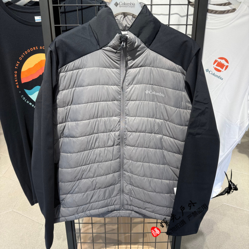 Columbia 2025 Autumn and Winter New Columbia Men's Outdoor Water-Repellent Patchwork Quilted Soft Shell Jacket We7913