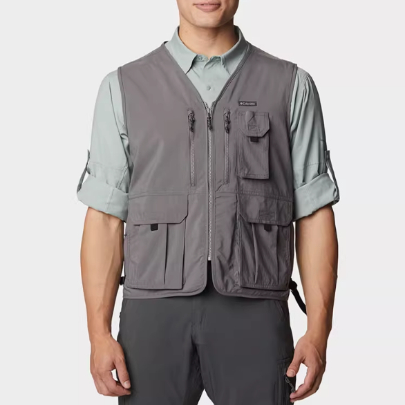 26 Spring and Summer New Colombian Men's Outdoor Upf50 Anti-Uv Multi-Pocket Vest Ae5185