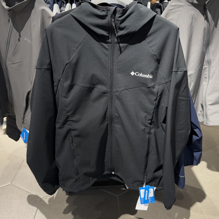 2025 Spring and Autumn Columbia Soft Shell Jacket Men's Outdoor Breathable Hooded Casual Jacket We5206