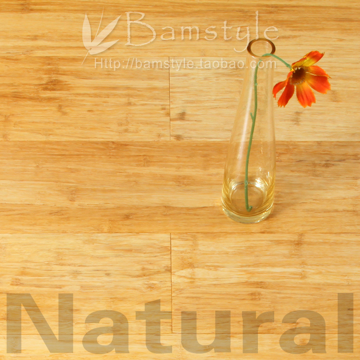 (Crown) (Natural)Original color Vanilla color lock heavy bamboo bamboo silk floor-suitable for geothermal floor heating