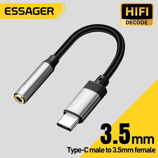 Essager Lightning Type C to 3.5mm Earphone Jack AUX Cable