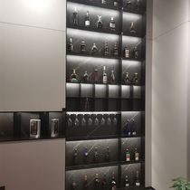 Minimalist tempered glass door cabinet door customized wardrobe wine cabinet bookcase cabinet kitchen narrow edge aluminum frame flat door light luxury