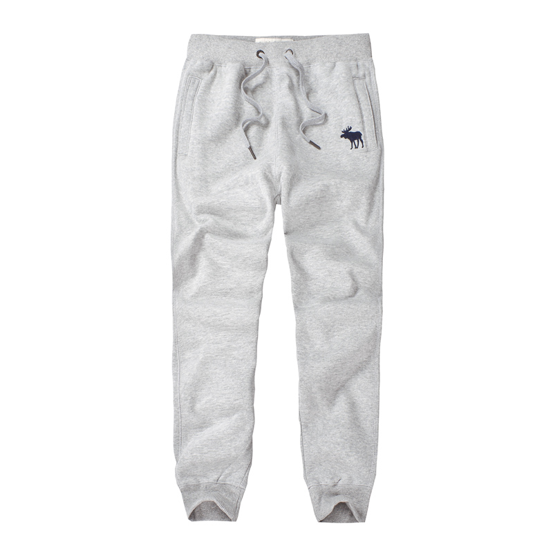 Quần Wei nam mỏng mảnh mùa xuân và mùa thu cotton đen cộng với nhung dày đóng kín quần thể thao mùa đông trẻ quần thun nam
