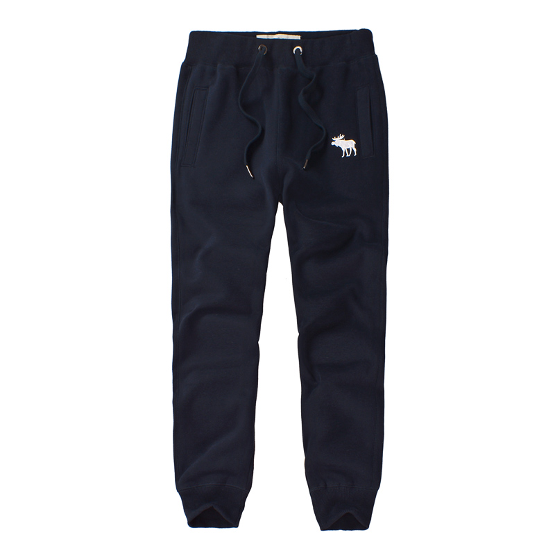Quần Wei nam mỏng mảnh mùa xuân và mùa thu cotton đen cộng với nhung dày đóng kín quần thể thao mùa đông trẻ quần thun nam