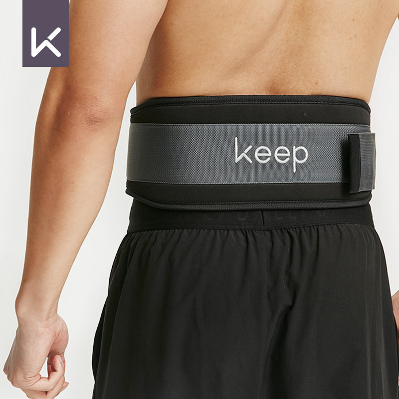 Keep Professional Fitness Weightlifting Belt Sports Training Nylon Waist Belt Squat Press Waist Support Breathable Men and Women