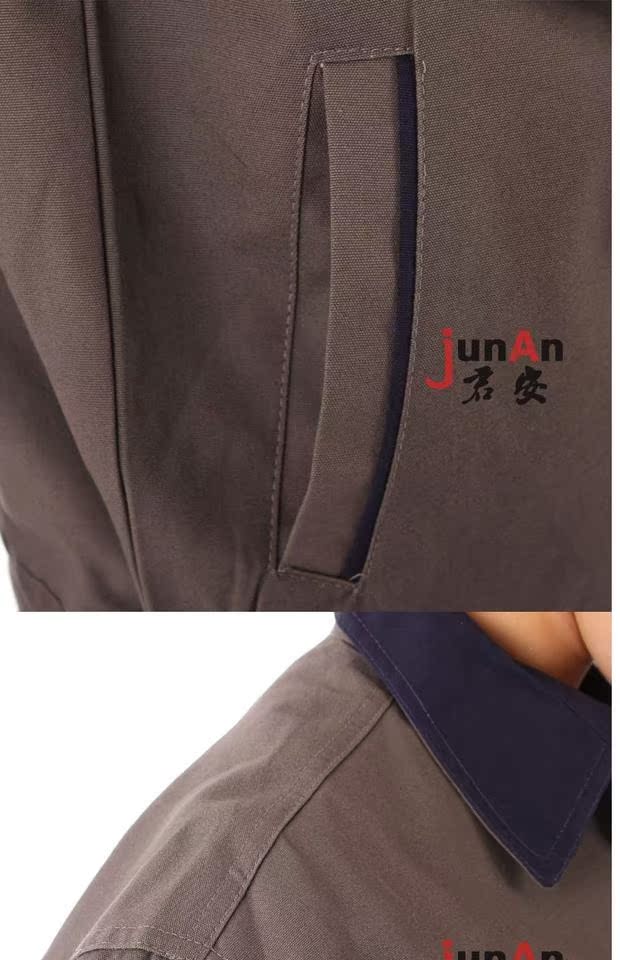 T039 cotton overalls cotton phù hợp với nam mùa thu và dịch vụ sửa chữa ô tô hàn đồ bộ pijama