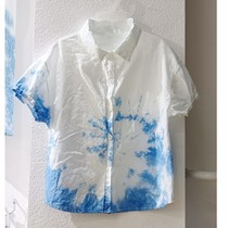 Chemise enfant teinte végétale tie-dye Yunnan