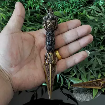 Nepal copper precision Puba Vajra Pestle Horse Head Vajra Pestle demon pestle King Kong 16 5cm long