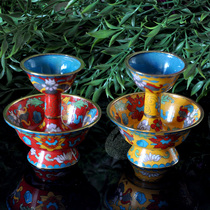 Old Beijing copper field cloisonne Protector Cup cloisonne thickened polishing Protector Cup