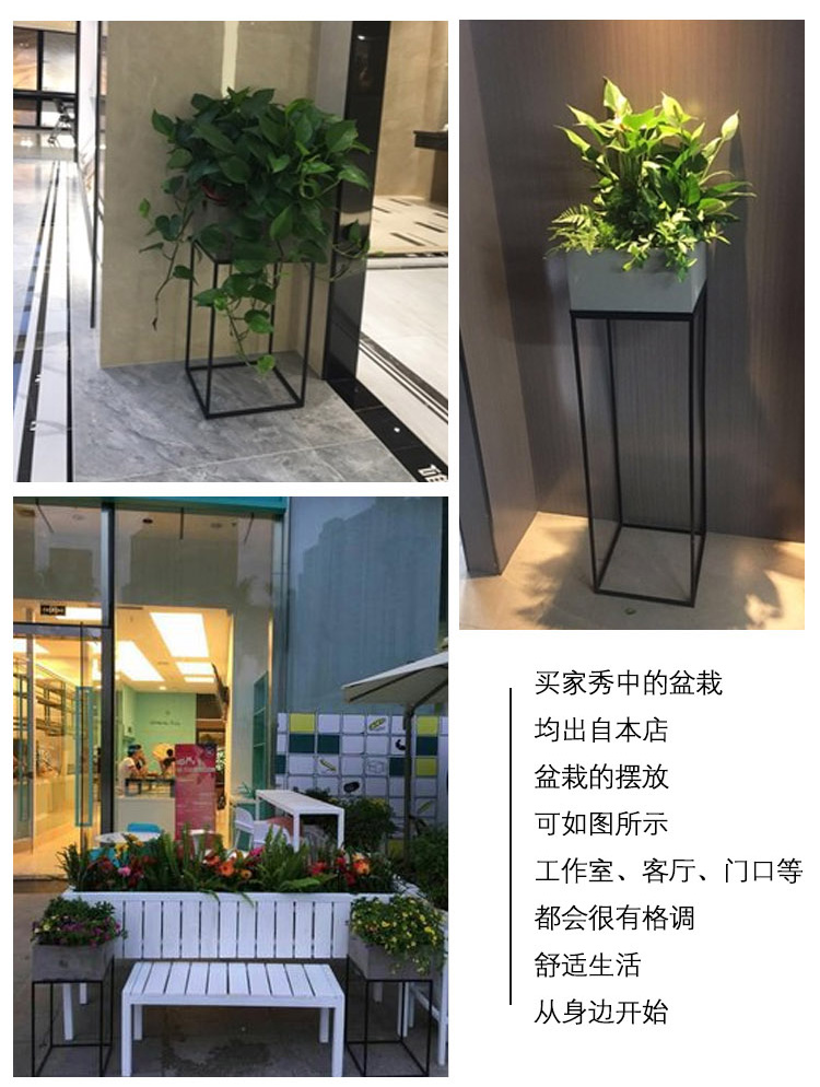 Bắc âu tối giản sàn mới bình hoa bình xi măng hoa nồi hoa nhà biệt thự khách sạn mô hình trang trí phòng chậu hoa treo ban công