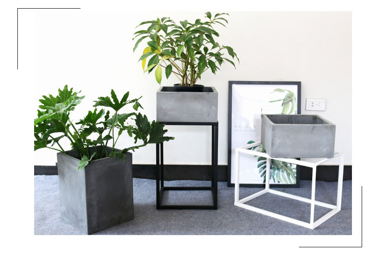Bắc âu tối giản sàn mới bình hoa bình xi măng hoa nồi hoa nhà biệt thự khách sạn mô hình trang trí phòng chậu hoa treo ban công