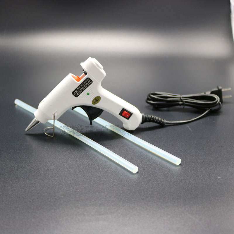 ABC small glue snatched hand work small number electric hot melt glue gun glass gluing machine silicone strip hot sol stick gun 20W glue machine