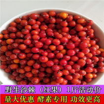 Shanxi Luliang sea buckthorn fruit fresh fruit selection wild super rare red fruit 1kg enzyme juice Juice