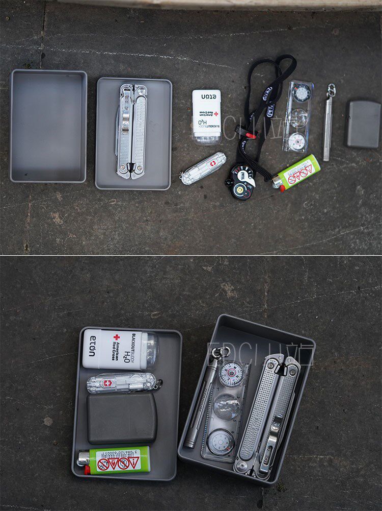 Титановые сплавы супер Коробка выживания ЧПУ ЧПУ один резьба Пустой супер непобедимый edc в коробку Выживание Судного дня 3 