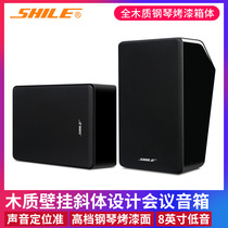 Lion Music BG-8 Conference Sound Wall-mounted 8 Inch Tilt Speaker Training Conference Room Home Karaoke Sound Box