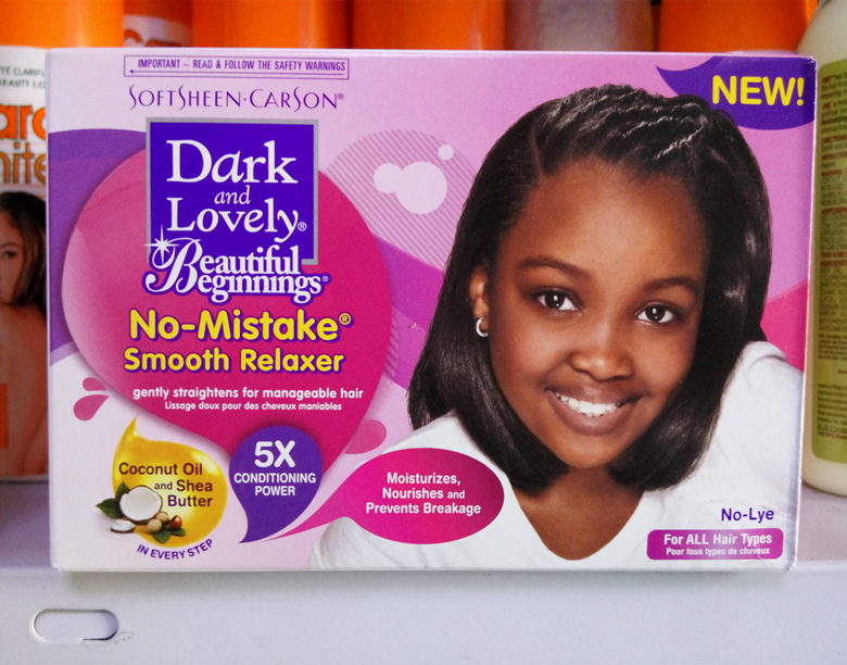 Sam Dark And Lovely Beautiful Beginnings Hair Relaxer In Hair