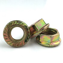 Non-slip screw cap galvanized hexagon flange nut M3M4M6M8 with padded flower tooth nut M10M12M14M16