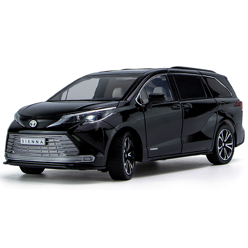 Authentic Authorized 1:24 Toyota Sienna Car Model Artificial Alloy Business Car Kidsren's Gift Toy Car Ornaments