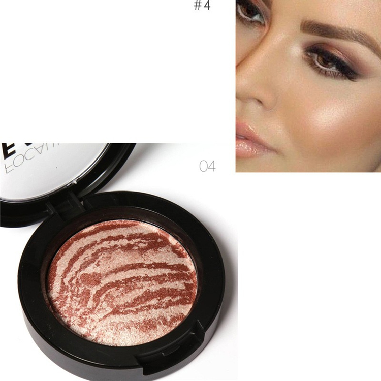 Focallure rang má hồng phấn ngọc trai sáng ba chiều khả năng sửa chữa rouge phấn má trang điểm phong cách châu Âu và Mỹ má hồng etude house