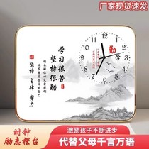 Watch Placement Style Learning Very Hard Motivational Desk Desktop Mute Clock Pendulum students Gaokao Refueling