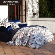 ROYALCOVER / Luo Kafu châu Âu dệt tinh khiết 60 mặt in Tencel denim Vanilla Sky - Bộ đồ giường bốn mảnh