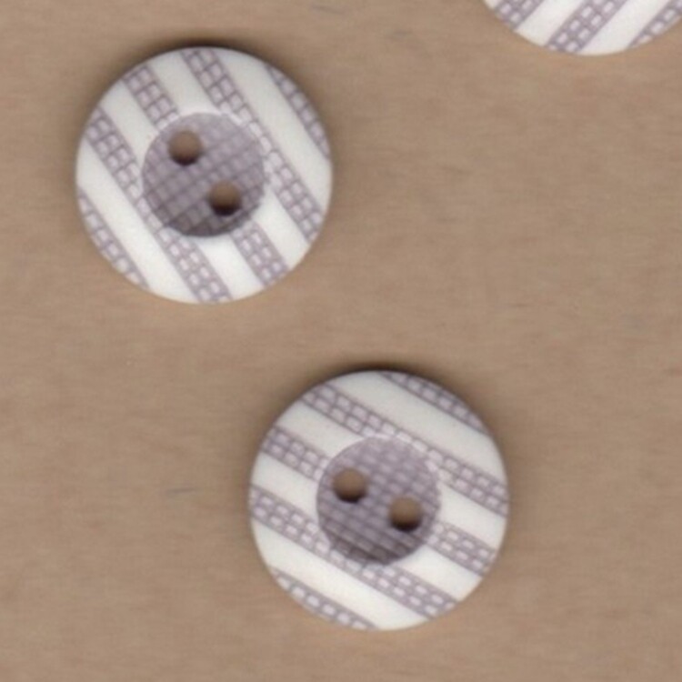 15mm White Base Light Purple Striped two-eye resin button Son Summer Shirt T-shirt T-Shirt Children Dress Pants Skirt Fashion Button