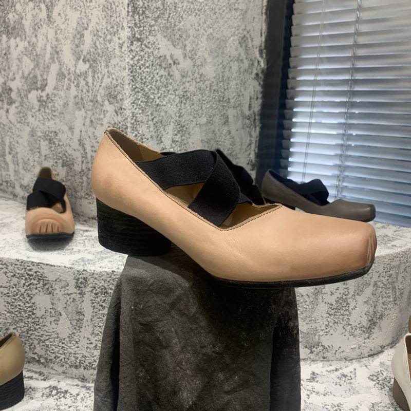 jc guidi uma ballet shoes retro dark black handmade mary precious pig nose handed over strap square bottom