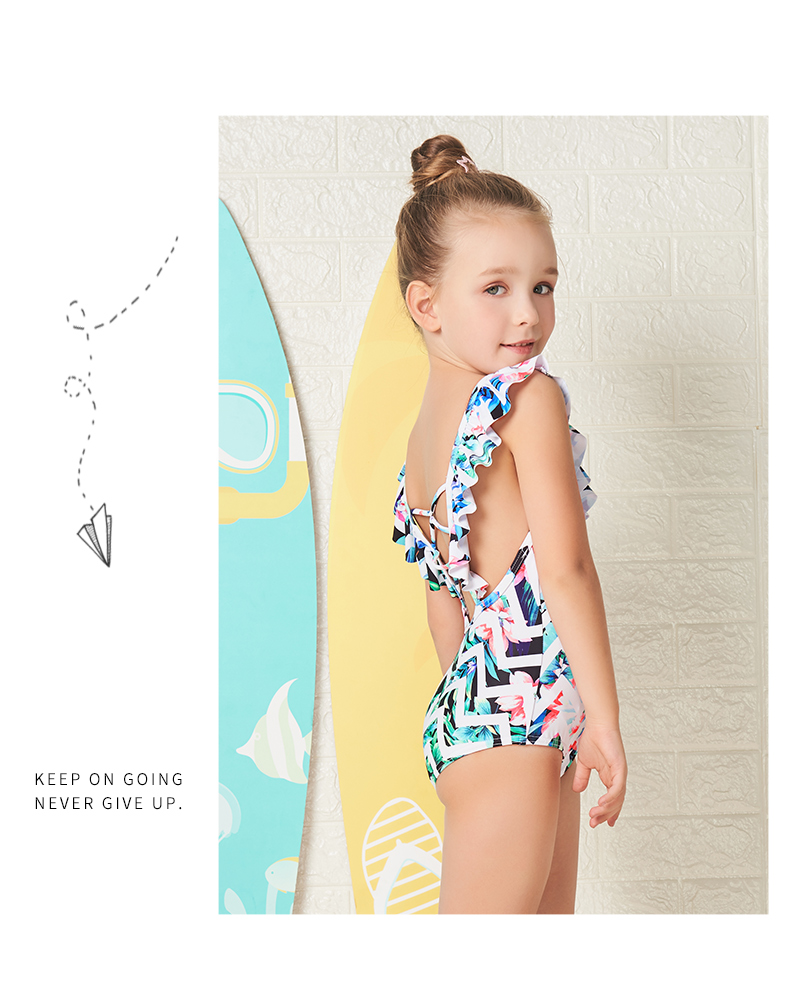Yizi New Children Áo tắm Phụ nữ Cô gái thanh lịch Siamese Triangle Spa - Bộ đồ bơi của Kid đồ bơi cho bé trai