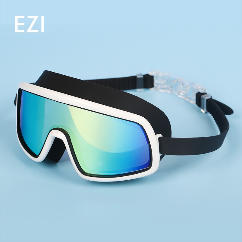 Game posture new high-definition fog-proof adult swimming goggles men and women general professional big frame swimming goggles swimming gear-Taobao