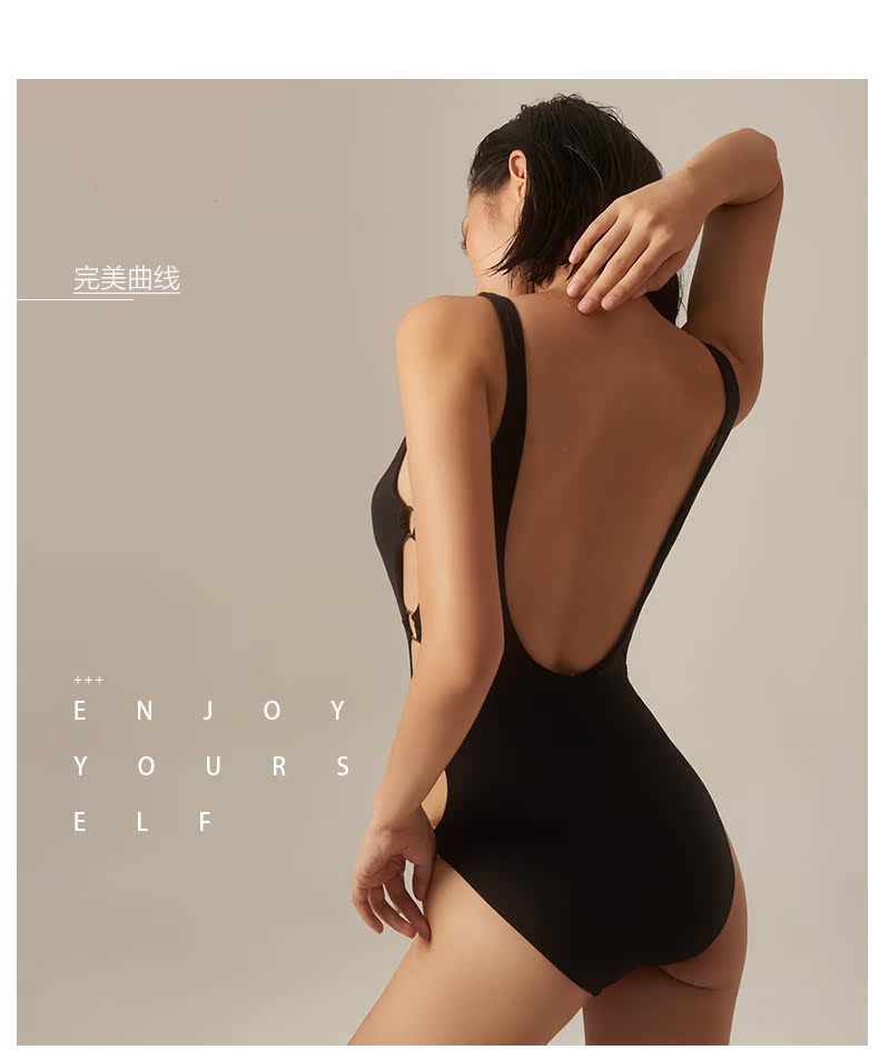 Yizi ngực nhỏ tập hợp áo tắm một mảnh Giảm béo bụng nóng bỏng mùa xuân Áo tắm nữ thần tam giác gợi cảm 1681 - Bộ đồ bơi One Piece đồ bơi nữ liền thân dài tay quần dài