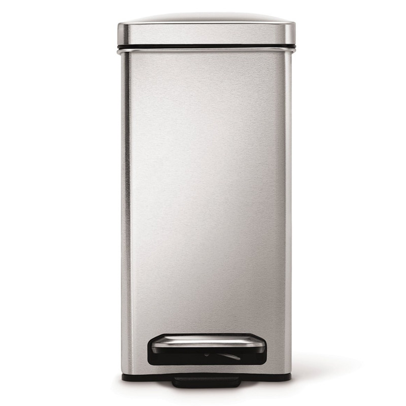 American simplehuman light lavish home foot-stepped bin stainless steel material detachable liner 10L