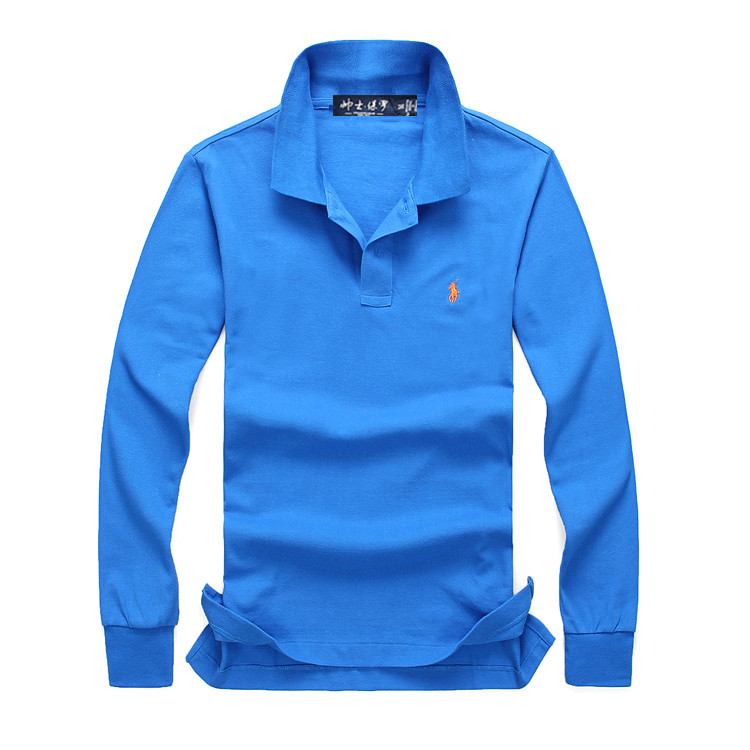Mới Paul áo thun dài tay nam rộng kích thước lớn cotton áo sơ mi polo nam Màu sắc rắn đơn giản thời trang đơn giản áo polo ralph lauren