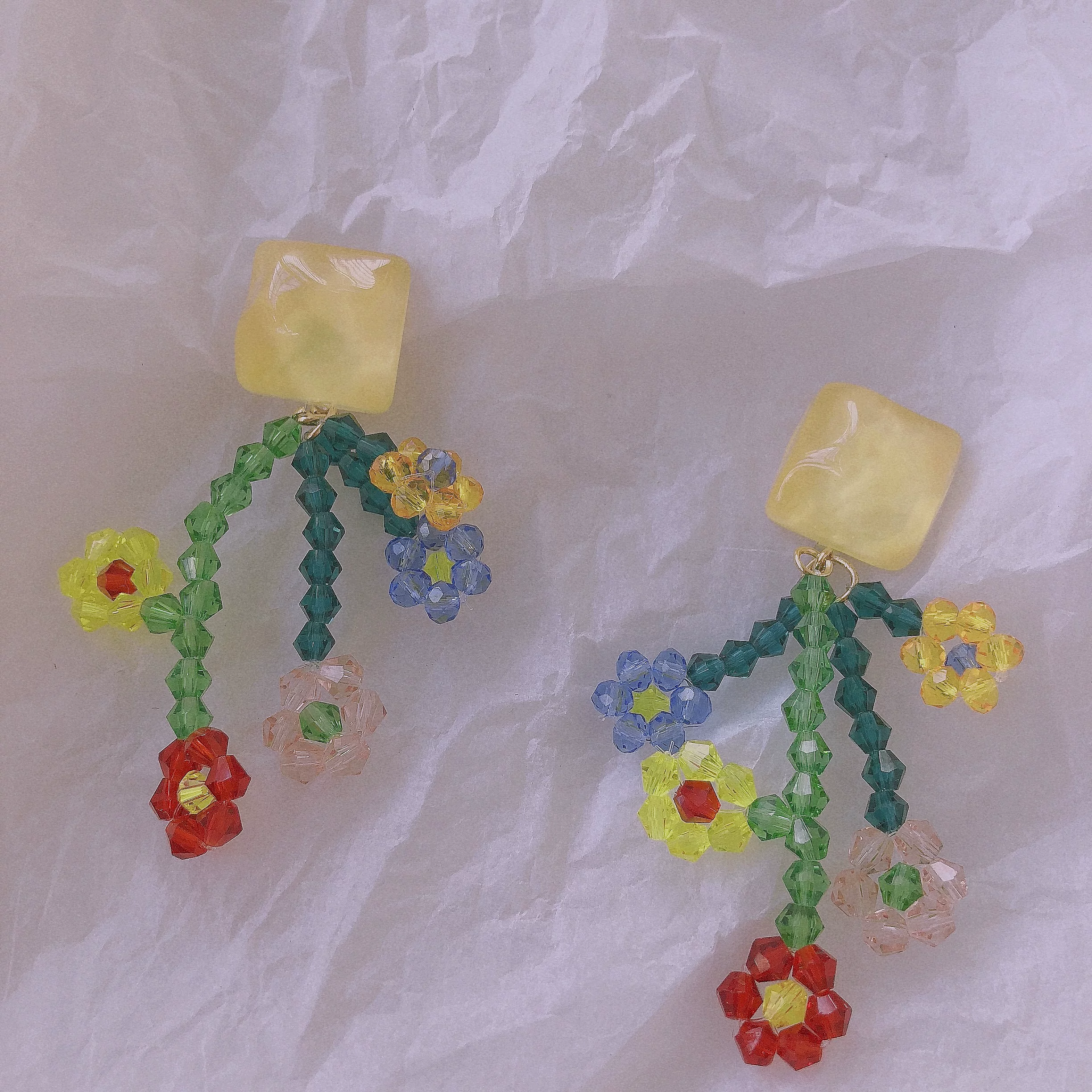 Плетеные милые серьги, клипсы для ушей, DIY, волнообразный узор