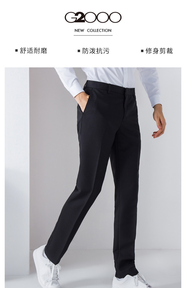 Quần nam G2000 mùa đông quần len dày Slim mặc chuyên nghiệp quần yếm quần tây nam mùa thu dài quần tây xám