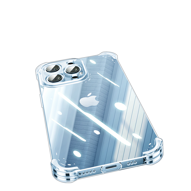 绿联iPhone13手机壳12透明防摔适用于苹果13promax新款11保护套x/xr气囊8plus的xsmax女款mini硅胶薄软壳散热